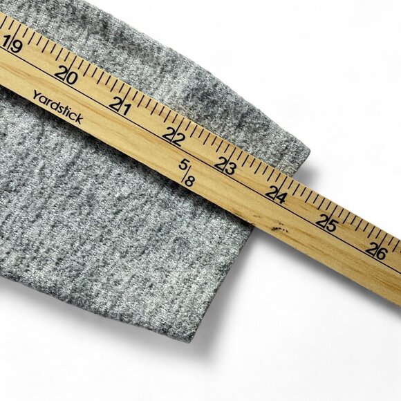 EVRI Gray and Black Long Sleeve Tunic Crew Neck Sheer Black Fabric Size lX - Picture 9 of 11